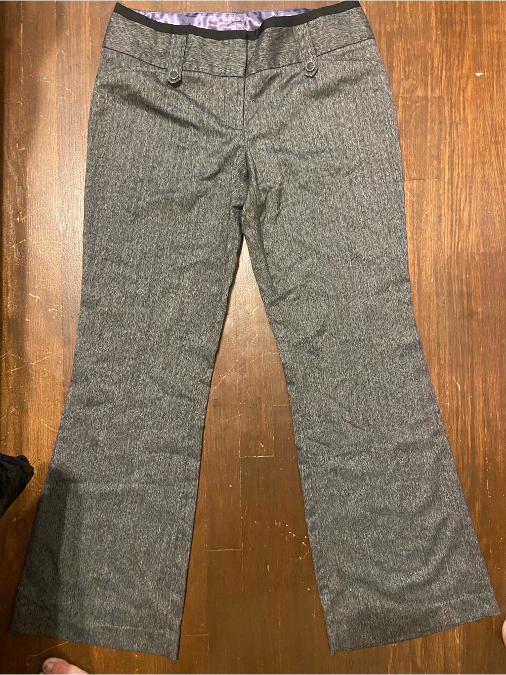 Maurices Pinstripe Flare Dress Pants